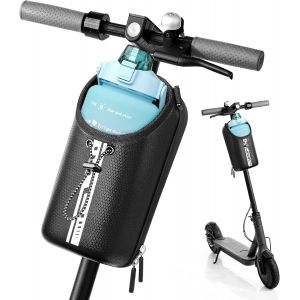 Sac De Trotinette Électrique,Sacoche Guidon Avec Porte-Bouteille,2l Scooter Électrique Voiture Sacoche Guidon Avec Support Pour Téléphone Portable - Neuf