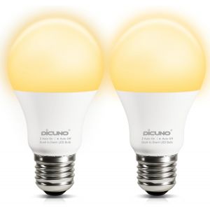 Ampoule Led Crépusculaire E27, 9w Ampoule Détecteur Crépusculaire Remplace 60w, Blanc Chaud 2700k, 800lm, Marche/Arrêt Automatique, Non Dimmable, Capteur De Luminosité Led Extérieu[Amp746680] - Neuf