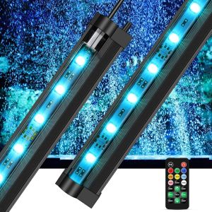 Meimie-Aquarium Led Éclairage Aquarium Air Bubble Light Rampe À Bulles D'airmulticolore Bubble Light Lumière Ambiante Pour Aquarium 3w - Neuf