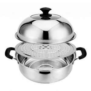 Marmite a vapeur en acier inoxydable 201, avec couvercle transparent, ustensile de cuisine pour la cuisine a domicile. - Neuf