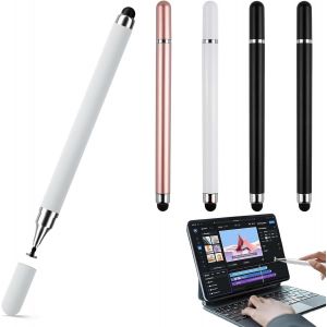 KALANKA-Lot de 3 stylets pour tablette tactile 2 en 1 avec embouts en caoutchouc, stylet pour t&eacute;l&eacute;phone portable, tablette, compatible avec iPhone, Samsung, Huawei, Xiaomi, etc - Neuf