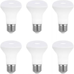 Kalanka-Ampoule Spot Led E27 R63 7w Blanc Chaud 2700k, 665lm, Lumi&egrave;re 120 Degr&eacute;s, &Eacute;quivalent Lampe Halog&egrave;ne E27 60w, Ac 220v, Ampoule R&eacute;flecteur R63 Pour Spot De Plafond, Non-Dimmable, Lot De 6 - Neuf