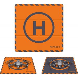 Drone Landing Pad 50cm, Tapis D'atterrissage Pliable Pour Dji Mini 4k/ Dji Mini 3/ Dji Neo/Dji Flip/Dji Mini 4 Pro/Dji Mini 3 Pro, Étanche Atterrissage Hélisurface Pad - Neuf
