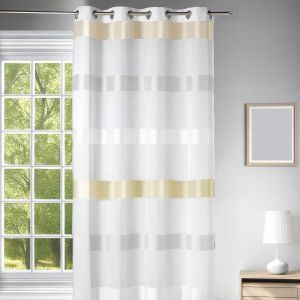 Voilage &Agrave; Rayures Tricolores - Neuf