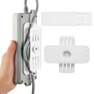 Ensemble de 4 supports de multiprise avec goulotte et mod&egrave;les rotatifs - Neuf