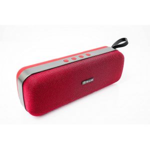 Loop Enceinte Bluetooth Portable St&eacute;r&eacute;o, 10W, Technologie TWS True Wireless Stereo, Radio FM Portable, Fonction Mains Libres, Port USB, Fente MicroSD/TF, Jack AUX 3,5 mm, BT 5.0, Rouge - Neuf