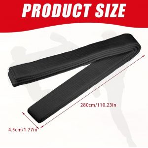 Asfasfq-280 Cm Ceinture Judo Ceintures De Judo, De Karaté, D'arts Martiaux, Karaté, Judo, En Coton, Pour Karaté, Karaté, Arts Martiaux, Karaté, Arts Martiaux¿Schwarz¿ - Neuf