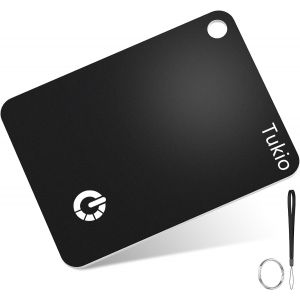 NouvelHorizonstore-Smart Air Tracker Card,Noir-1Pack- Compatible avec Find My (iOS Uniquement), Wallet Tracker Card avec Recharge sans Fil et Protection IP68, Finder Compatible avec Anneau de cl&iquest;&iquest;s et - Neuf