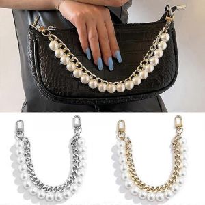 Sac à main Chaîne Sac chaîne en aluminium Sac chaîne Accessoires Imitation perle Bandoulière Simplicité Rétro Tempérament Détachable Remplaçable - Neuf