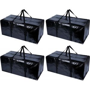 Lot De 4 Sacs De Rangement Xxl U2013 Sac Grand Format Pour D&eacute;m&eacute;nagement Et Voyage U2013 Sac Solide, &Eacute;pais & &Eacute;tanche Avec Poign&eacute;es Renforc&eacute;es U2013 V&ecirc;tement/Couette/Coussin - Neuf