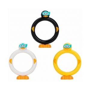 Lot de 3 anneaux de plong&eacute;e en forme de canard - Jouets de natation sous-marine amusants pour enfants, parfaits pour les f&ecirc;tes &agrave; la piscine et le d&eacute;veloppement des comp&eacute;tences ! - Neuf
