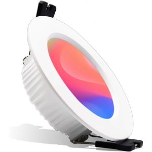 ERYI-Spot Led Encastrable Dimmable Rgb+3000K-6000K 1X5W Ac85-265 App,Contrôleur Ir Plafonnier Encastrable Economie D'Énergie Sécurité Plafonnier Pour Cuisine, Couloir, Chambre, Salon - Neuf