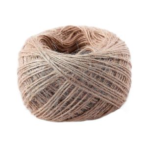 Ficelle De Jute Textur&eacute;e Naturelle 1 Mm,100 M&egrave;tres - Neuf