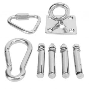 Kit De Suspension Pour Hamac De Plafond En Acier Inoxydable, Capacite De Charge De 250 Kg, Pour Entrainement Au Yoga - Neuf