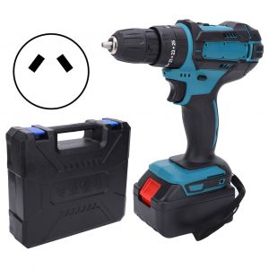 XYONG Perceuse electrique a percussion, perceuse portative, outil de poinconnage electrique sans balais rechargeable, prise AC110-240VAU - Neuf