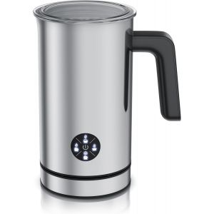 Mousseur &agrave; lait &eacute;lectrique 500 W, Bo&icirc;tier &agrave; double paroi, 4 programmes, Mousse chaude et froide, Mousse cr&eacute;meuse et ferme, 150/300 ml, Rev&ecirc;tement antiadh&eacute;sif, Cappuccino/Latte Macchiato - Neuf