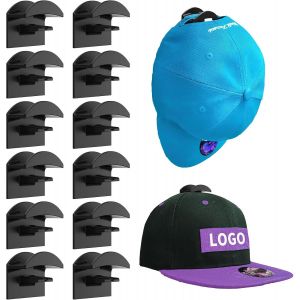 MEVRONISSHOP-12PCS Porte/Crochet Mural Organisateur pour Rangement Casquette de Baseball Serviette Chapeaux Echarpe - Neuf