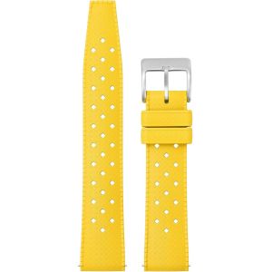 Tianyi-Fkm Bracelet Montre Caoutchouc 20/22mm, Bracelets De Montre Tropical Souples Étanches Boucle Acier Inoxydable, Bracelet Montre Dégagement Rapide 2 Fixation Boucles Respirants Plongée Hommes Fe - Neuf