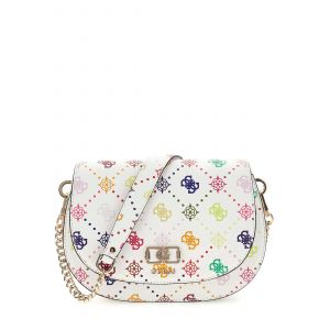 Guess Sac Bandouli&egrave;re Emelie Logo Top Zip Multi Logo GM992820 - Neuf