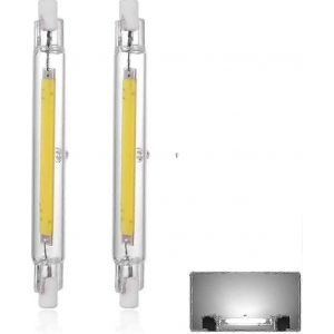 R7s 118mm 40w Led Ampoule Blanc Froid 6000k,3000lm,J118 400w Équivalent Lampe Halogène Équivalente,Dimmable,360 Degrés Linéaire 40w R7s Tw - Neuf