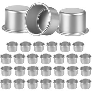 Lot De 30 Support Bougie, 22Mm Aluminium Insert De Bougeoir No&euml;l, Bougie Buses M&eacute;tal Supports Pour Inserts De Bougies, D&eacute;coration De No&euml;l D&icirc;ner Aux Chandelles - Neuf