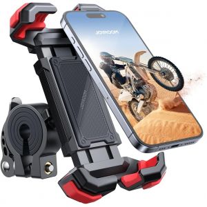 Bicycle Phone Holder, 150 Mph Anti-Vibration - Motorcycle Phone Holder, Security Lock & 360&deg; Rotation- Universal Handlebar Bike Phone Holder, Scooter Phone Holder For Iphone 16 (4.7-7.0 - Neuf