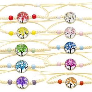 Asas-Bracelet D'amitié Fille,10 Pièces Bracelet D'amitié Tissé Arbre De Vie Amitié Bracelet Tissé Bracelet Tissé À La Main Réglable Bracelet Tressé Coloré Pour Femmes Adolescentes Filles Cadeaux De Fête - Neuf