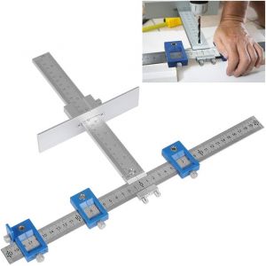 Matériel Jig, Trou Marqueur De Forage De Guide De Gabarit Manche Jig Jig Outil De Mesure De Perçage Du Bois Douille Trou - Neuf