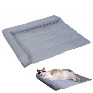 Tapis Rafra&icirc;chissant Pour Chien, Panier Respirant Pour Chiot, Coussin En Gel Pour Temps Chaud, Gris, L 25 X L 22 X H 22 Cm - Neuf