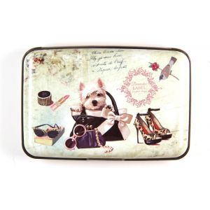 Porte-cartes avec blocage RFID, 6 emplacements en aluminium, portable, protection pour carte d'identit&eacute;, carte de cr&eacute;dit, &eacute;tui rigide pour homme et femme - 06, Multicolore, S, Moderne - Neuf