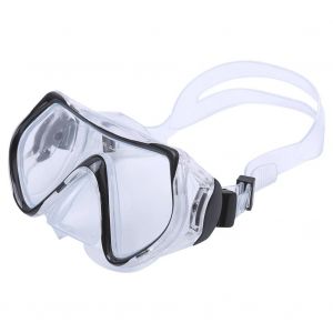 Masque De Plong&eacute;e R&eacute;glable En Verre Tremp&eacute; &Eacute;quipement De Natation (Noir) - Neuf