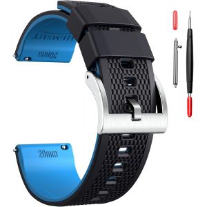 Kal-Bracelet De Montre En Toile À Dégagement Rapide - Bracelet De Rechange En Tissu Militaire Pour Homme Et Femme - Choix De 18 Mm, 20 Mm, 22 Mm, 24 Mm - Convient Pour Un Usage Intensif 24mm Vert - Neuf