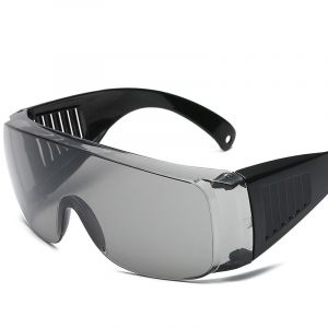 Lot De 2 Lunettes De Sécurité (Noires) Pour Porteurs De Lunettes, Protection Contre Le Vent Et Les Uv, Lunettes De Vision Intégrale, Lunettes De Protection, Lunettes De Protection Pour La Conduite - Neuf