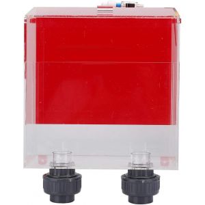 Letnerny-Boîte De Débordement Moyen, Trous Sans Siphon D'aquarium Rouge Acrylique Sans Accessoire De Réservoir De Poissons De Boîte De Débordement Automatique À Démarrage Automatique - Neuf