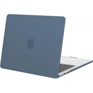 Compatible Avec Macbook Air 13 Pouces Coque M4 M3 M2 2025-2022 Touch Id Liquid Retina De 13,6 Pouces, Coque Protection Rigide Pour Mac Air M4 M3 M2 13 A3240 A3113 A2681,Bleu Acier - Neuf