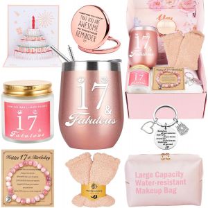 MEVRONISSHOP-Cadeau Fille 17 ans anniversaire, coffret cadeau pour les meilleurs amis, fille, s?ur, petite amie, coll&egrave;gue, meilleure amie, anniversaire de femme unique - Neuf