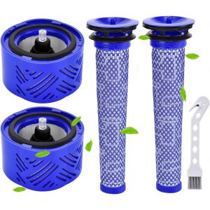 Filtres De Rechange Pour Aspirateur Pour Dy.Son V6 Absolute, 2 Post-Filtres Hepa Et 2 Pré-Filtres, Remplacez Les Pièces 965661-01 Et 966741-01[SSE7114574] - Neuf