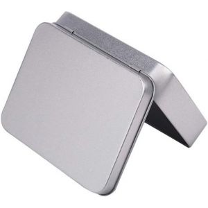 lbgwp60-Petite Boîte De Rangement En Métal Argenté Pour Organisateur De Boîtier Pour Pièce D'Argent Bonbons Argent - Neuf