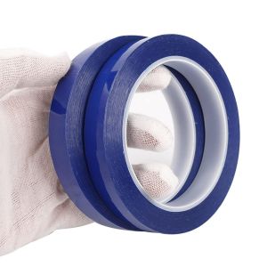 2 Rouleaux Ruban Adh&eacute;sif R&eacute;sistant &Agrave; La Chaleur,Ruban Isolant Bleu,Ruban Adh&eacute;sif Haute Temp&eacute;rature Rubans De Presse &Agrave; Chaud,Pour Diy Couture Produit Mprim&eacute;s(10mm*33m) - Neuf