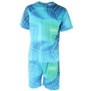 Ensemble T-Shirt Et Short A Manches Courtes Pour Homme, Style Decontracte Et Ample, Tz101006, Taille Xxl - Neuf