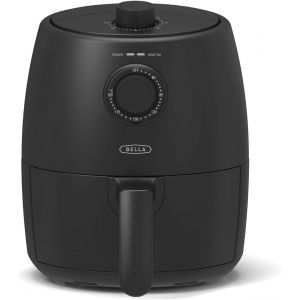 Friteuse À Air Manuelle De 2 L Et Multicu Ur 5-En-1 Avec Plateau Et Panier Antiadhésifs Amovibles Et Lavables Au Lave-Vaisselle, 1200 Watts, Noir Mat - Neuf