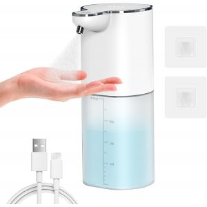 KAL-Automatique De Désinfectant, 400Ml Électrique Distributeur Alcool Avec Capteur De Infrarouge Montage Mural, Rechargeable, Réglable À 4 Niveaux, Étanche Ipx5 Distributeur Pour Cuisine, Hôtel - Neuf