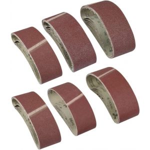 30 Pièces Bande De Ponçage,75 X 533mm Tissu En Tissu Bande De Ponçage 40/60/80/120/180/240 Grains Oxyde D'aluminium Papier De Verre Ceintures Power File Pour Ponceuses À Bande Bosch - Neuf