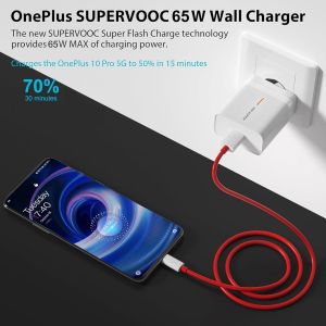 Chargeur Rapide Supervooc 65w Pour Oneplus 13 12 12r 10 Pro/Ce 4 Lite/Nord 4/Nord 2t/9 Pro/9/N20/N10/N100/8t/8 Pro/8/Oppo Reno 11f,Type C 2m Prise De Charge Usb Pour Oneplus - Neuf