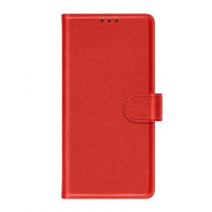 &Eacute;tui Portefeuille pour Xiaomi 15T Pro Magn&eacute;tique avec Support video Rouge - Neuf
