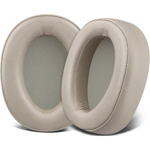 LORANKA-Doux Cuir Prot&eacute;in&eacute; Mousse Coussin Coussinets pour Sony WH-H900N (h.Ear on 2 Wireless) & MDR 100ABN (h.Ear on Wireless) Annulation de Bruit Over-Ear Casque - Neuf
