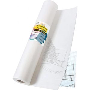 Mevronisshop-Tritart Papier Calque En Rouleau - Largeur 100cm X 25m - Grand Format - 50 G/M - Transparent - Patron Couture - Pour Croquis, Dessin Technique Et Activit&eacute;s Artisanales - Neuf