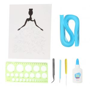 Kit de quilling en papier a faire soi-meme, 5 pieces, pour enfants, pour cultiver l'interet des loisirs creatifs - Neuf