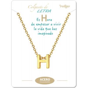 Kal-Collier Initiale En Acier Inoxydable, Collier Femme Avec Pendentif Petite Lettre A-Z - Cadeau Bijoux Pour Anniversaire Mère, Petite Amie Ou Amis, Couleur Argent Et Dorée - Neuf
