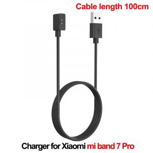 Chargeur Magn&eacute;tique Usb 1m Pour Xiaomi Mi Band 7 Pro,Chargeur De Montre Intelligente,Cordon D'alimentation &Agrave; Noyau En Cuivre Pur Pour Xiaomi Band 7 6 5 4 3 2--Miband 7 Pro-100cm - Neuf